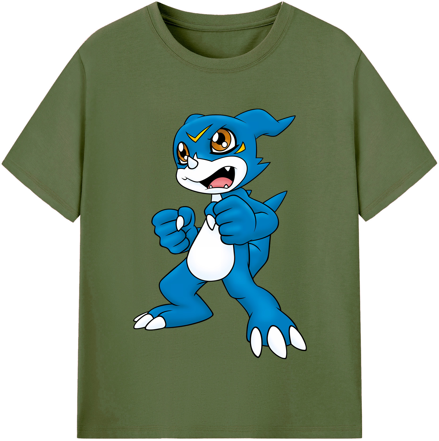 （画像用） Digimon デジタルモンスター/デジモン 綿100％半袖Tシャツ（フロントプリント）